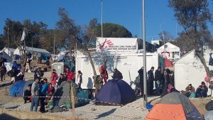 Doctors without borders in Moria, Lesvos, Greece