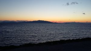 Sun is rising at Lesvos, Greece