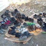 Réfugiés Syrie Lesvos Grèce Chaussures