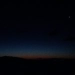 Night on Egean sea in Lesvos